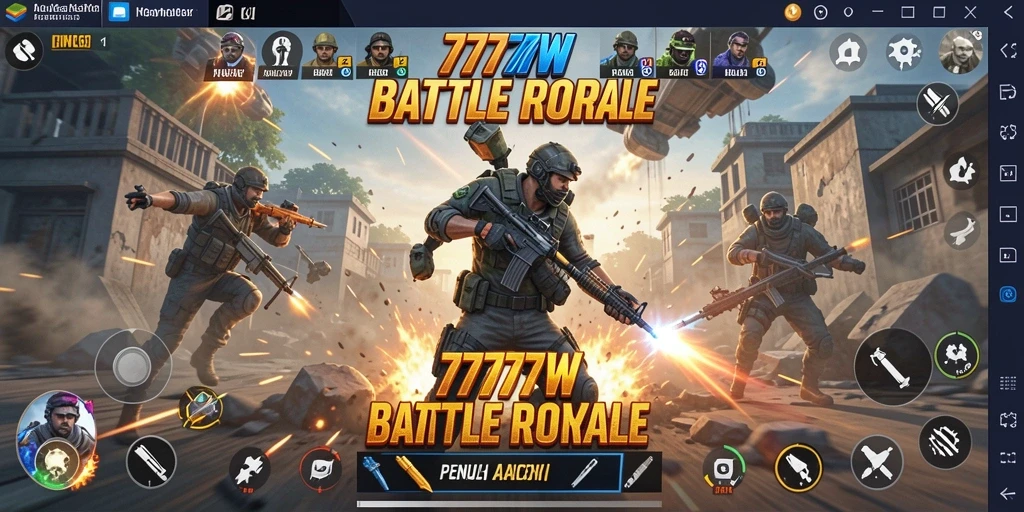 Gameplay mendebarkan dalam 7777W dengan banyak aksi.