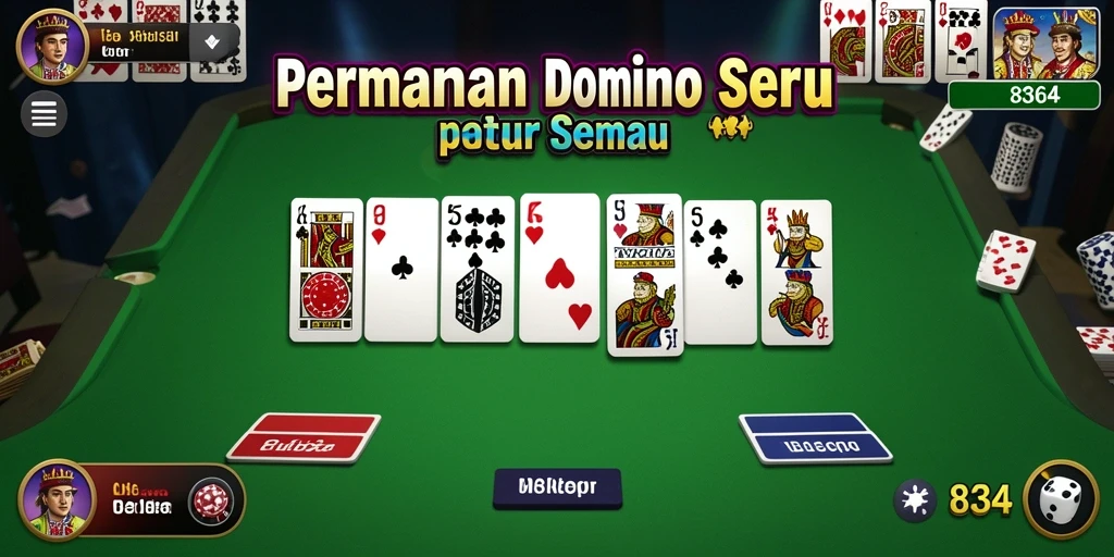 Screenshot gameplay 8364 menampilkan aksi seru permainan Domino.