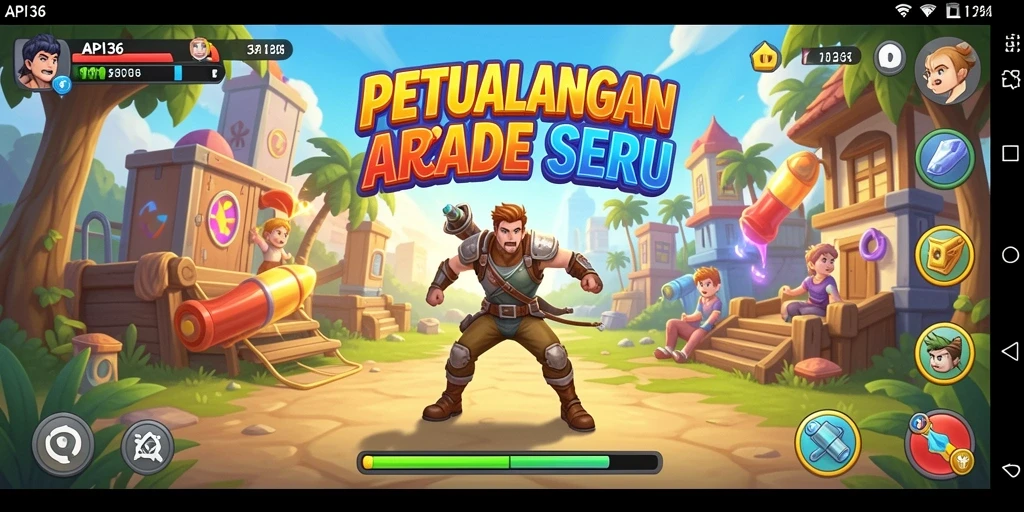 Tampilan gameplay seru dan penuh aksi dari API36.