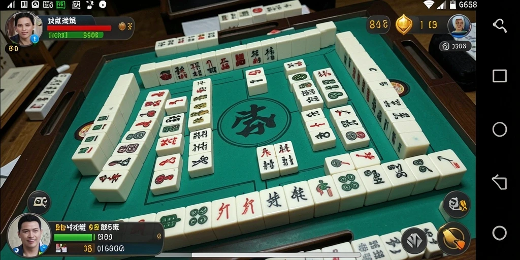 Screenshot utama G668 menampilkan gameplay Mahjong yang memukau.