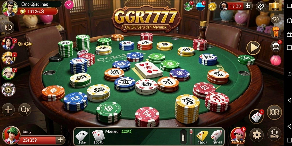 Screenshot GGR7777 menampilkan aksi QiuQiu yang penuh strategi.