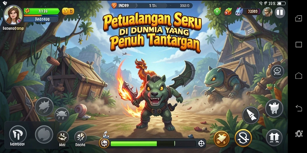Tangkapan layar IND89 menampilkan pemain menjelajahi hutan misterius yang kaya akan petualangan.