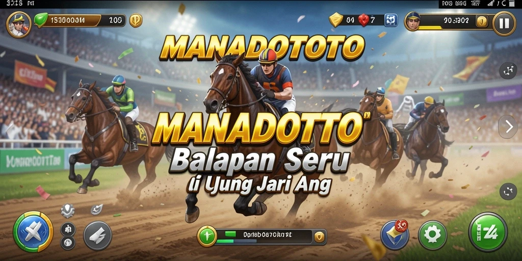 Tampilan gameplay balapan seru di MANADOTOTO.