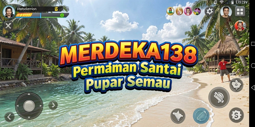 Screenshot gameplay MERDEKA138 yang menggambarkan suasana permainan santai.