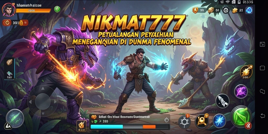Screenshot gameplay NIKMAT777 menampilkan aksi mendebarkan di dunia petualangan.