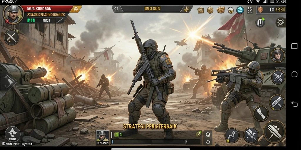 Tampilan gameplay menegangkan di PRG007 dengan strategi yang mendalam.