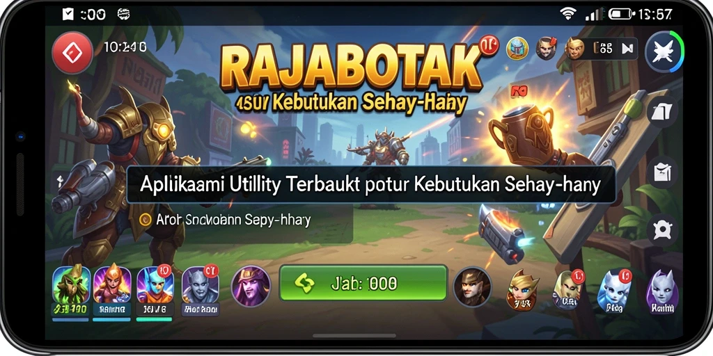 Tampilan menarik dari aplikasi Utility RAJABOTAK.