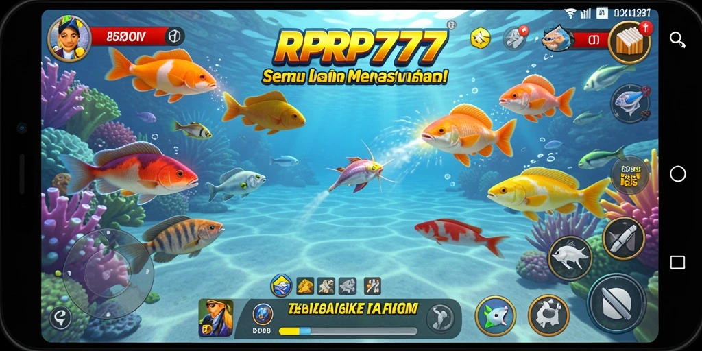 Tampilan gameplay RPRP777 yang seru dan mengasyikkan saat menembak ikan.