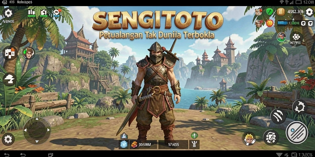 Screenshot SENGTOTO menampilkan gameplay eksploratif yang seru.