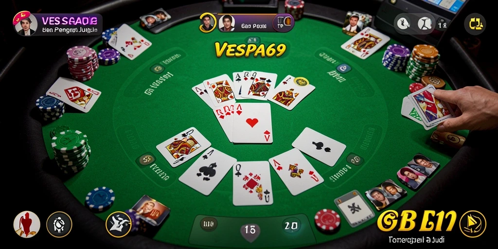 Tampilan gameplay seru dalam VESPA69 yang menampilkan momen penuh strategi.