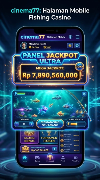 Tampilan antarmuka aplikasi cinema77 yang menarik dan intuitif.